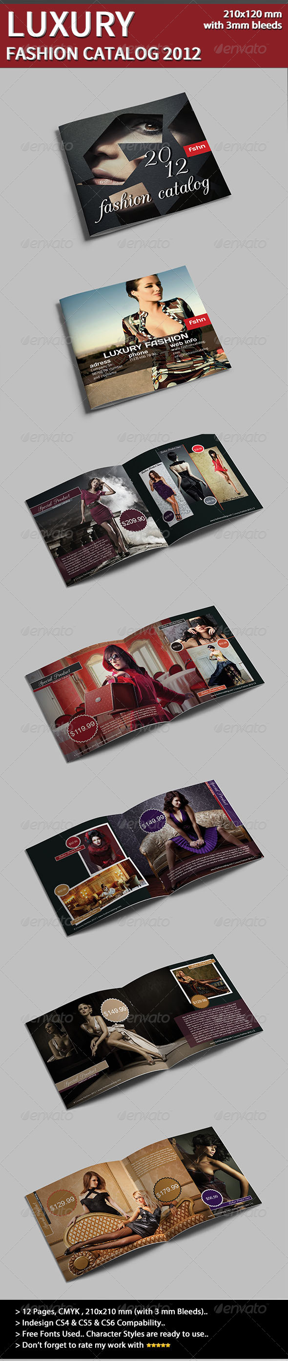 Luxury Fashion Catalog, Print Templates GraphicRiver