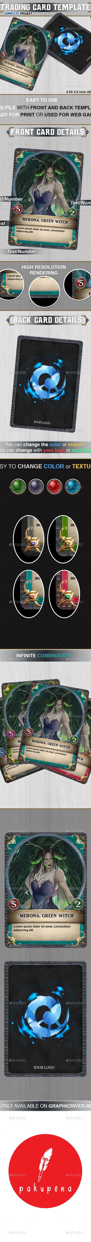 Full Project Trading Card Game Template V.4, Game Assets | GraphicRiver