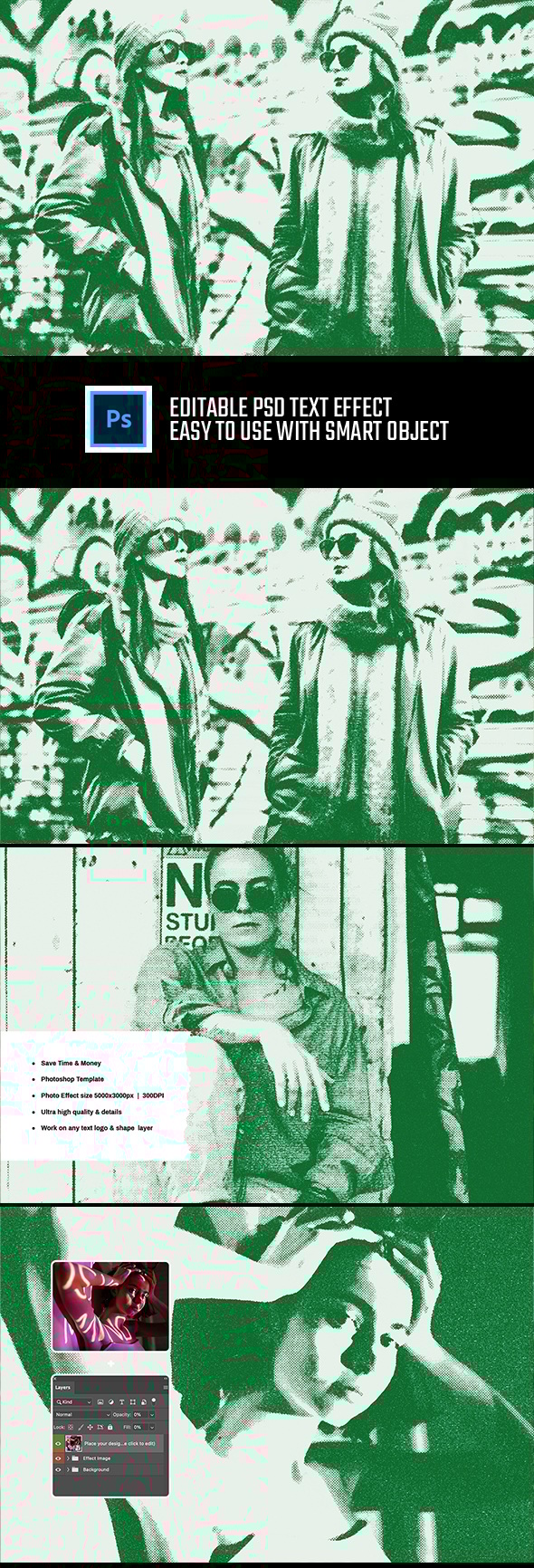 Machine Bitmap Screen Photo Effect, Add-ons | GraphicRiver