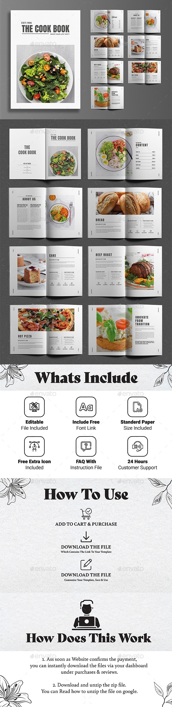 Cook Book Design Template, Print Templates | GraphicRiver