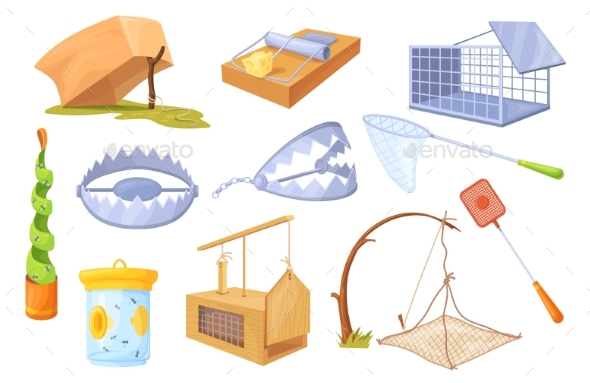 Animal Traps, Vectors | GraphicRiver