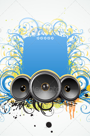 abstract party frame, Vectors | GraphicRiver
