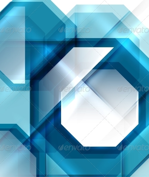 Blue Modern Geometric Abstract Background, Vectors | GraphicRiver