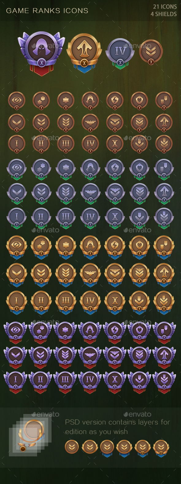Game Ranks, Game Assets | GraphicRiver