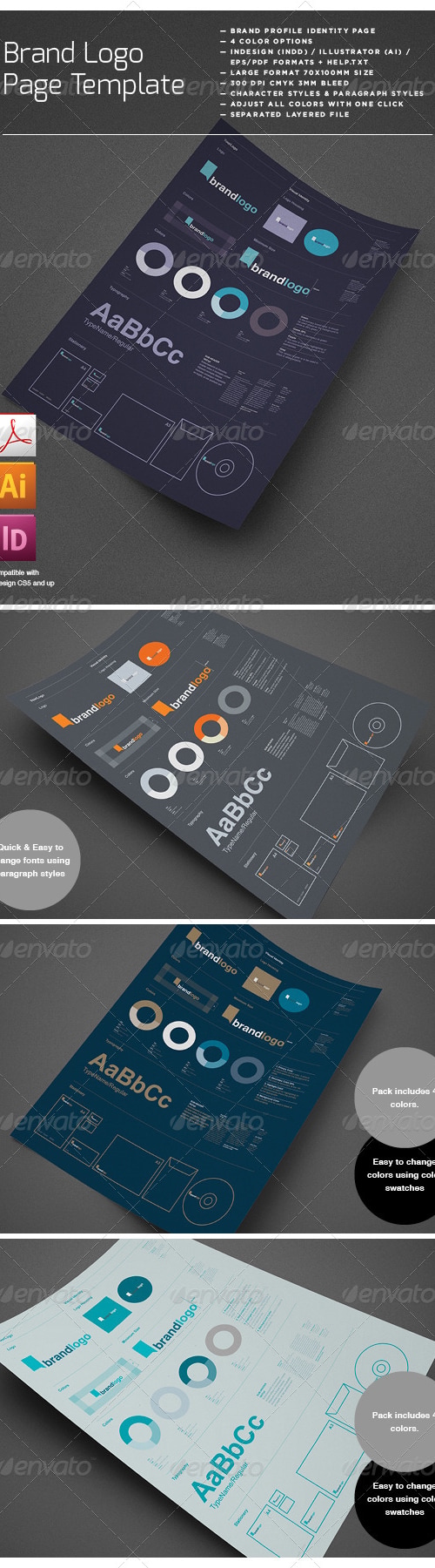 Brand Logo Identity Layout Page, Print Templates | GraphicRiver