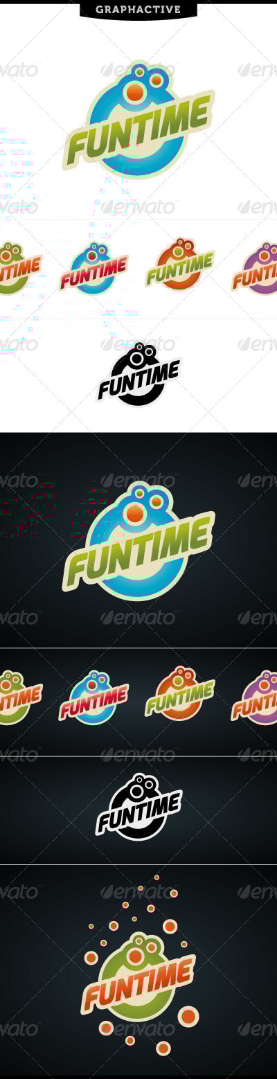 Funtime Logo Template, Logo Templates | GraphicRiver