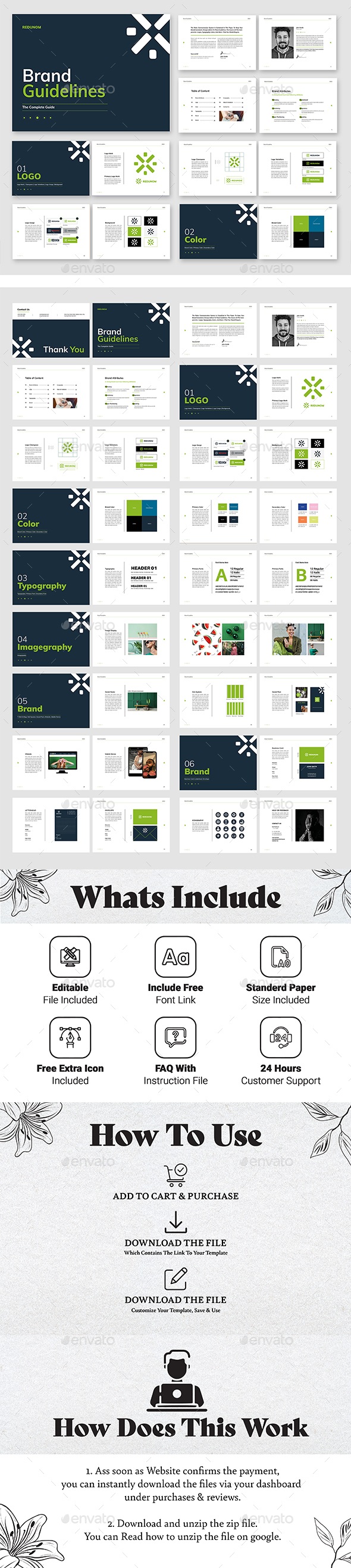 Brand Guideline Design Layout, Print Templates | GraphicRiver