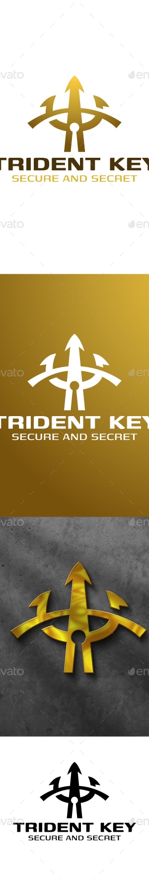 Trident Key Logo Template, Logo Templates | GraphicRiver
