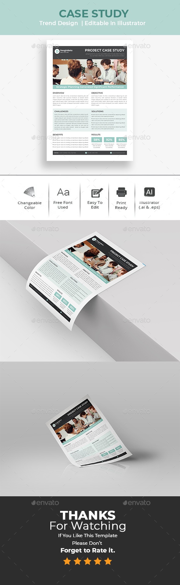 One Page Case Study, Print Templates | GraphicRiver
