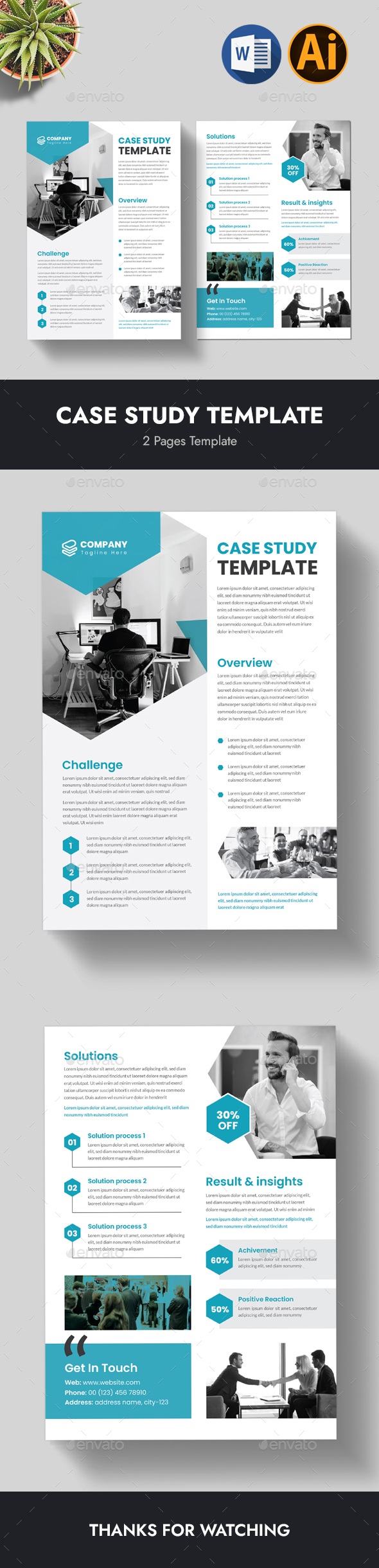 Case Study, Print Templates | GraphicRiver