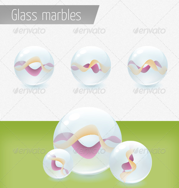 Glass Marbles, Vectors | GraphicRiver