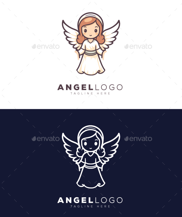 Angel Logo, Logo Templates | GraphicRiver
