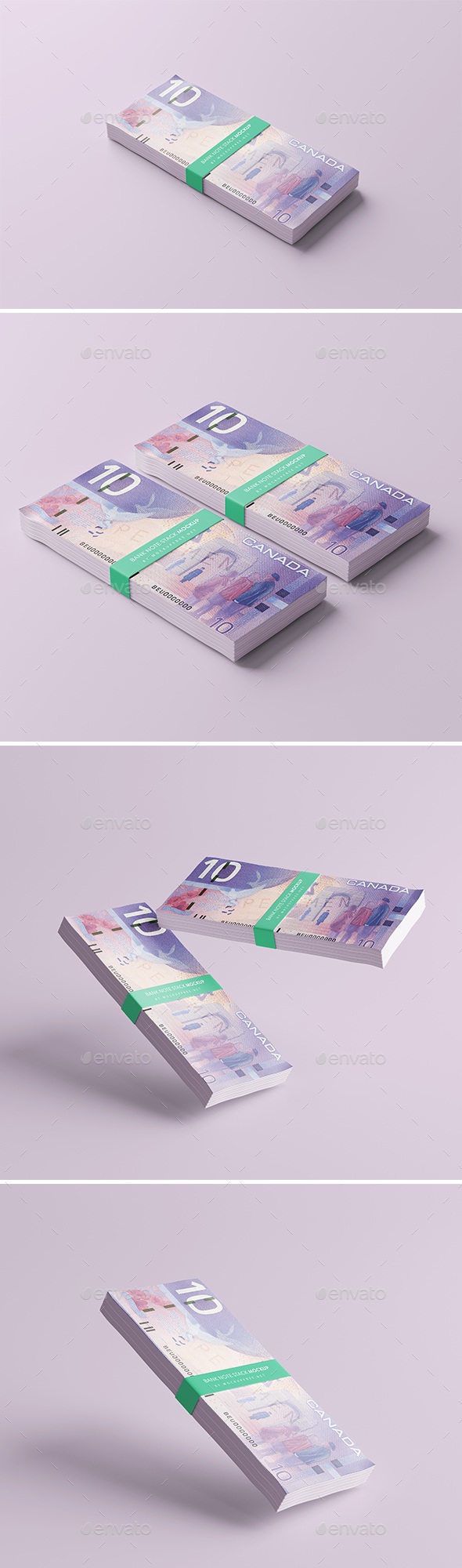 Bank Note Stack Mockup, Graphics | GraphicRiver