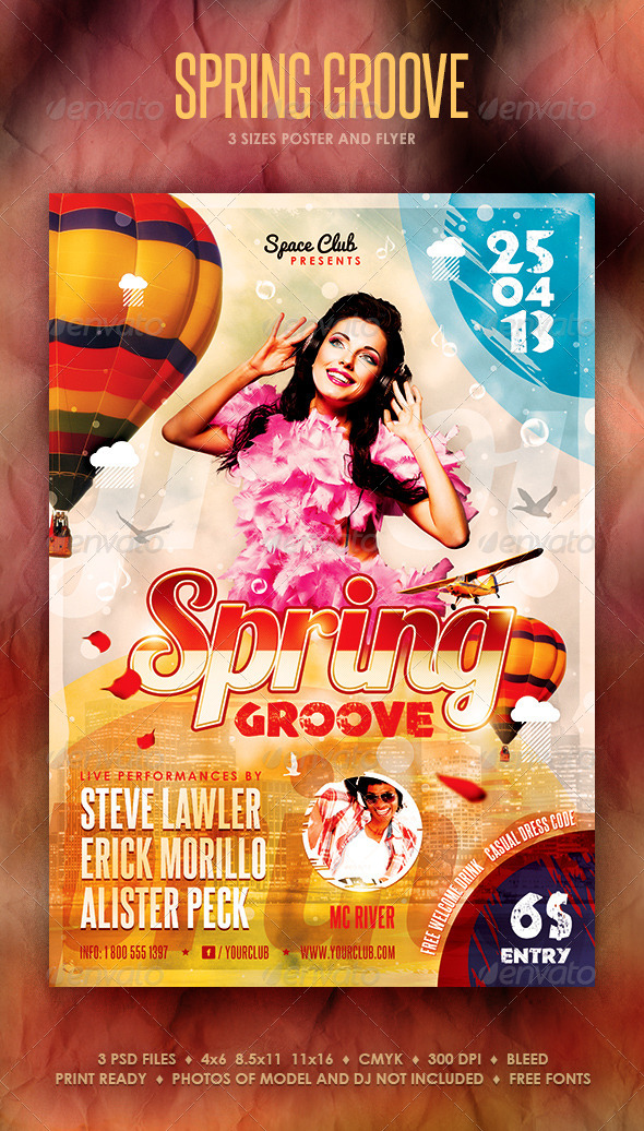 Spring Groove Poster and Flyer, Print Templates | GraphicRiver