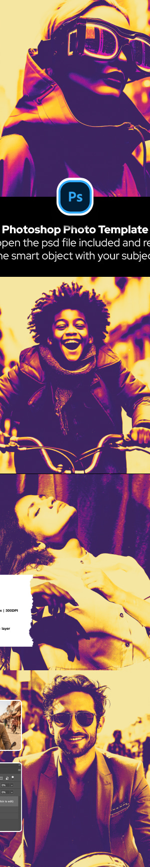 Solarize Halftone Photo Effect, Add-ons | GraphicRiver