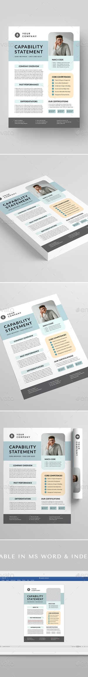 Capability Statement, Print Templates | GraphicRiver