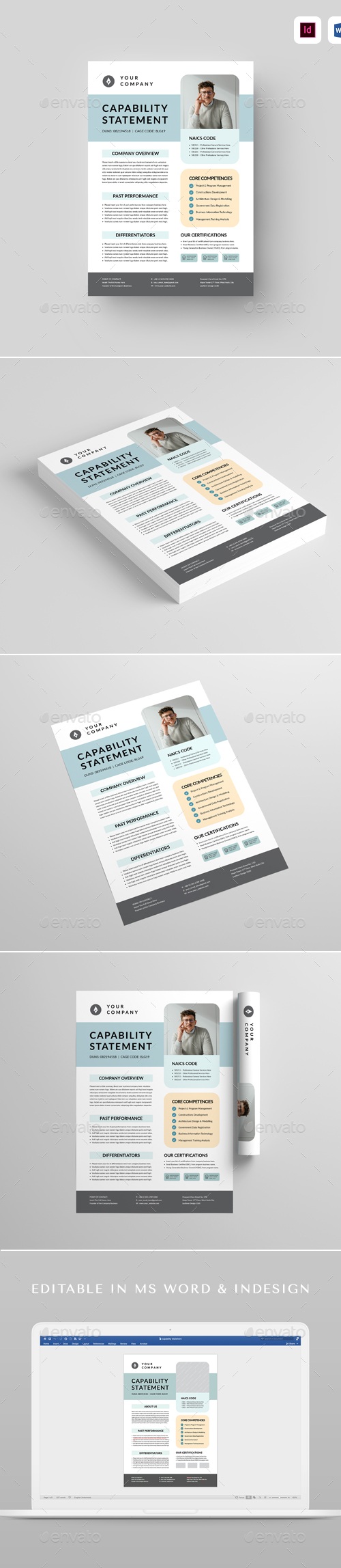 Capability Statement, Print Templates | GraphicRiver