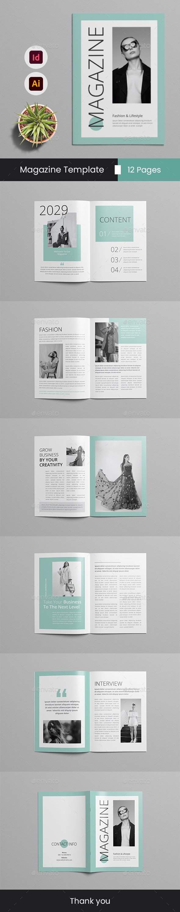 Magazine Layout, Print Templates | GraphicRiver