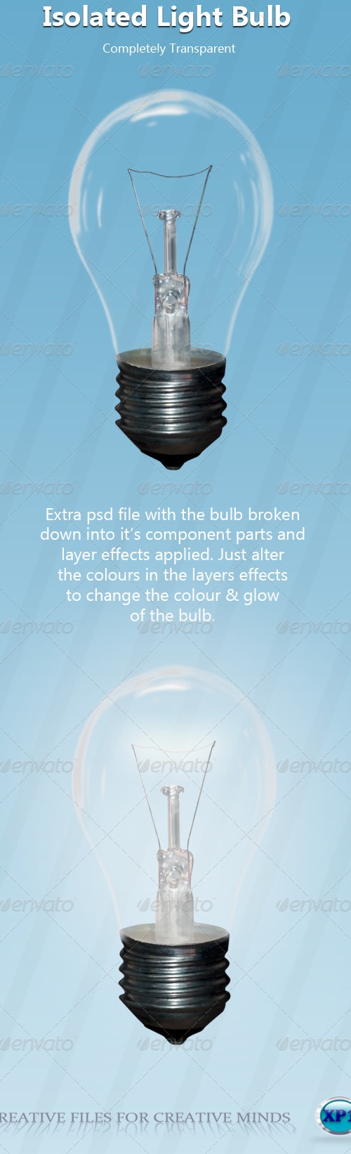Transparent Light Bulb, Isolated Objects | GraphicRiver