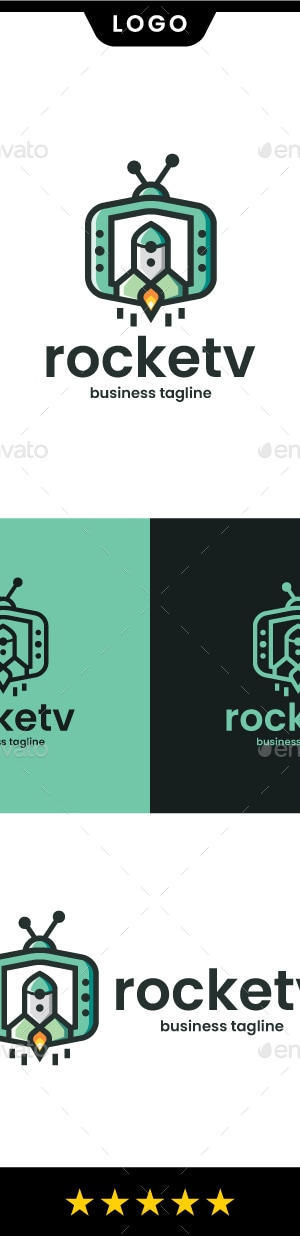 Rocket Tv Logo Template, Logo Templates | GraphicRiver