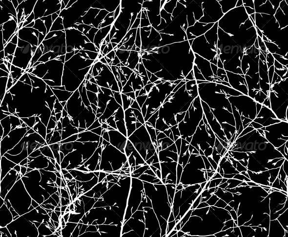 Seamless Vector Texture of Branches, Vectors | GraphicRiver