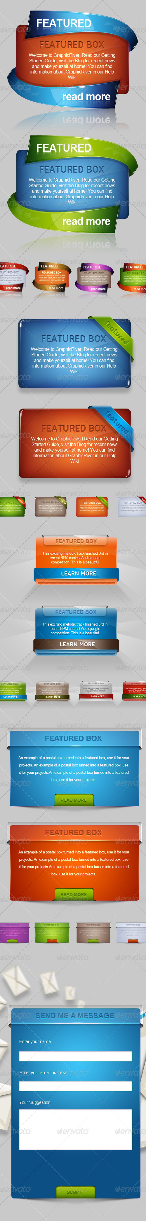 Plastic Web Boxes, Web Elements | GraphicRiver