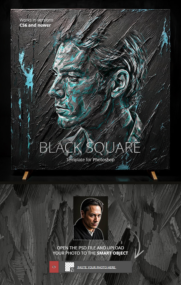 Black Square Template for Addons GraphicRiver