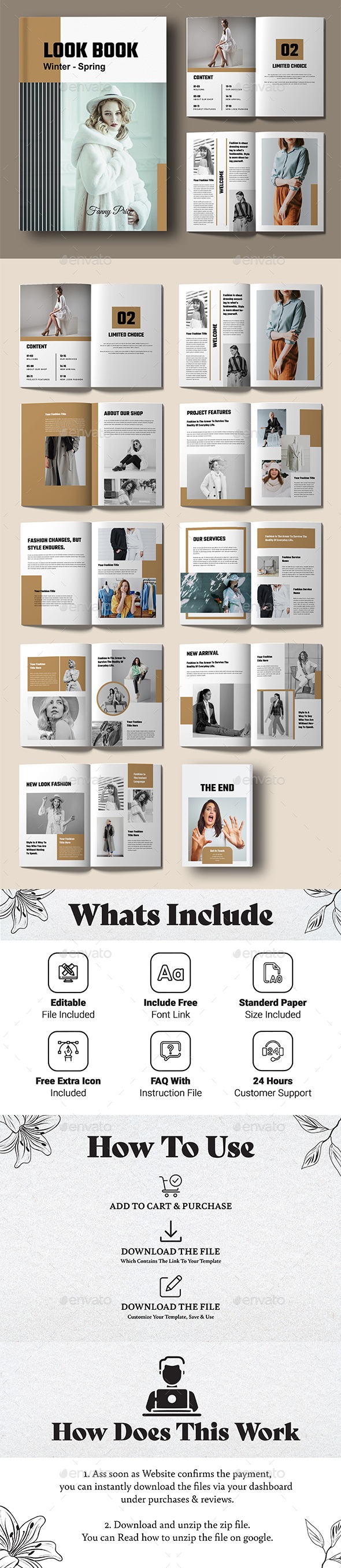 Creative Fashion Look Book Template Layout, Print Templates | GraphicRiver