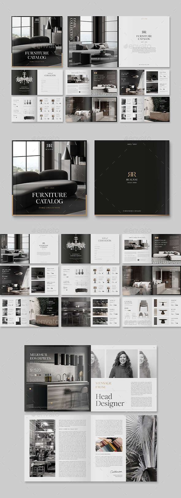 Square Catalog Template, Print Templates GraphicRiver
