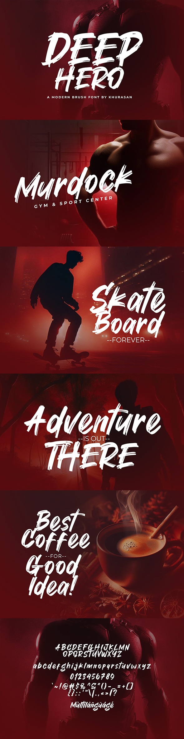 Deep Hero, Fonts | GraphicRiver