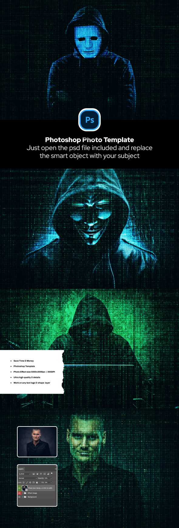 Matrix Photo Effect, Add-ons | GraphicRiver
