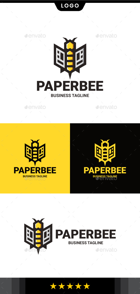 Bee Document Logo Template, Logo Templates | GraphicRiver