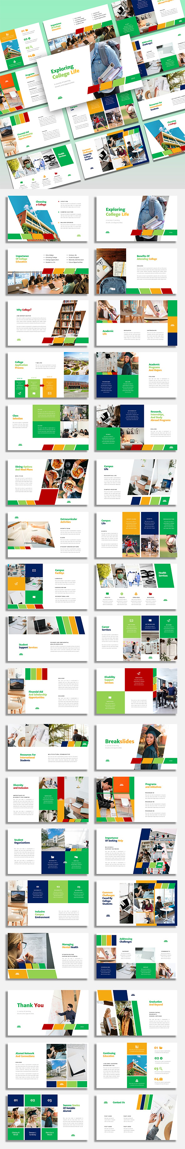 College Powerpoint Template, Presentation Templates | GraphicRiver