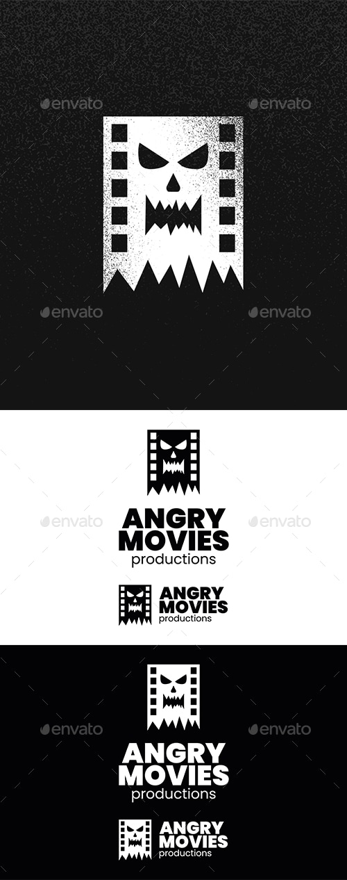 Angry Movies Logo, Logo Templates | GraphicRiver