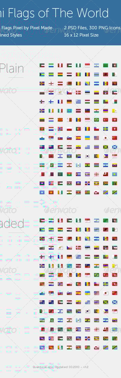 Mini Flags of The World, Icons | GraphicRiver