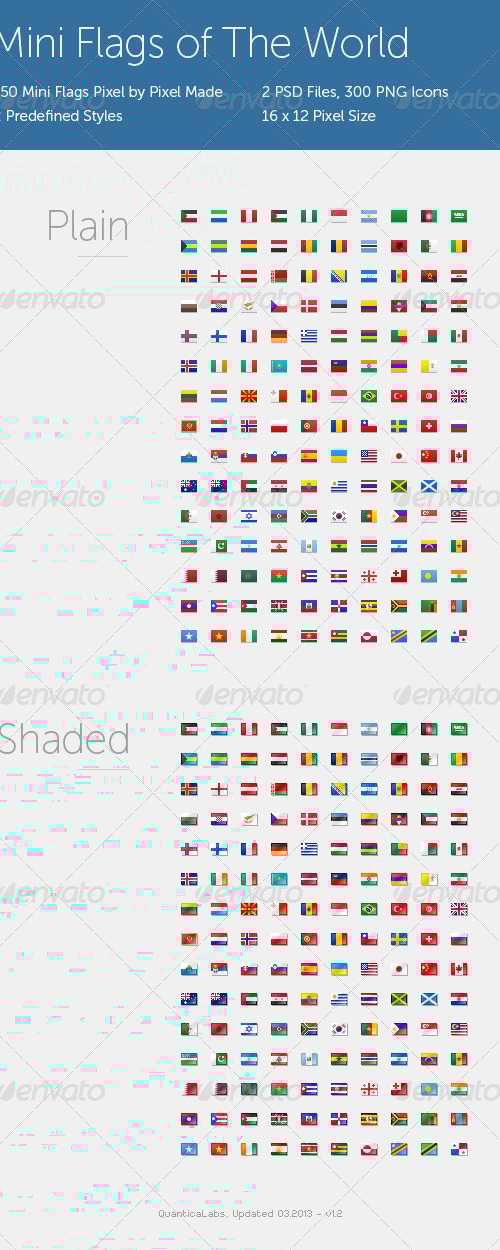 Mini Flags of The World, Icons | GraphicRiver