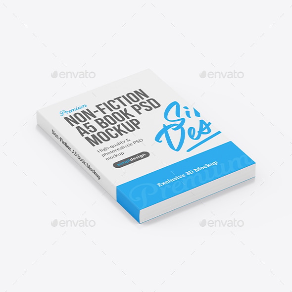 A5 Book Mockup - Books Print