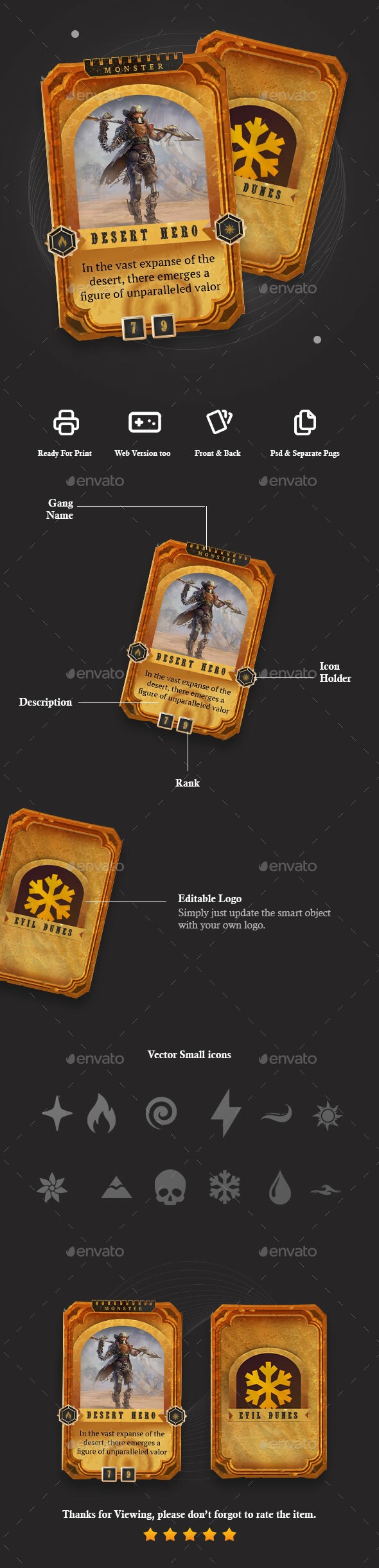 Trading Card Game (TCG) Template - vol.2, Game Assets | GraphicRiver