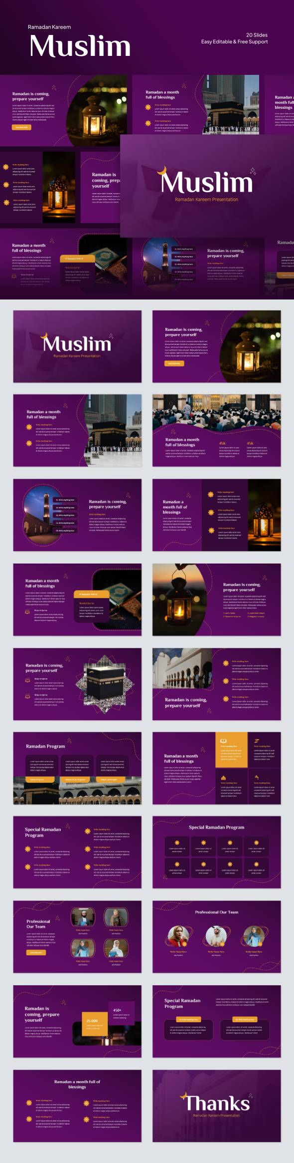 Muslim - Ramadan PowerPoint Template, Presentation Templates | GraphicRiver