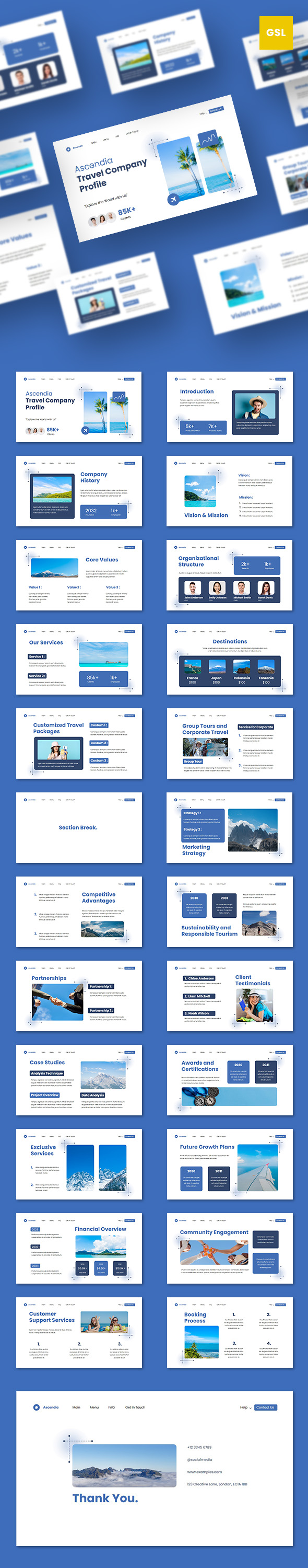 Blue White Creative UI UX Company Profile Presentation, Presentation ...