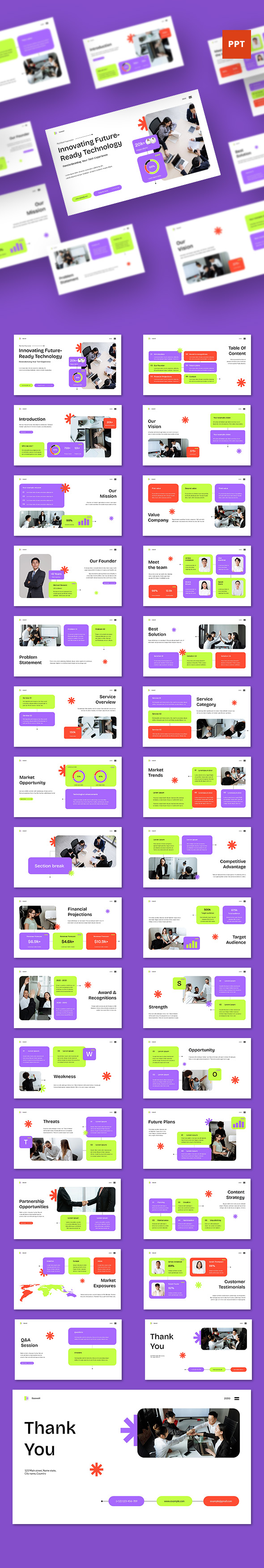 Colorful Creative UI UX Technology Pict Deck Presentation, Presentation ...
