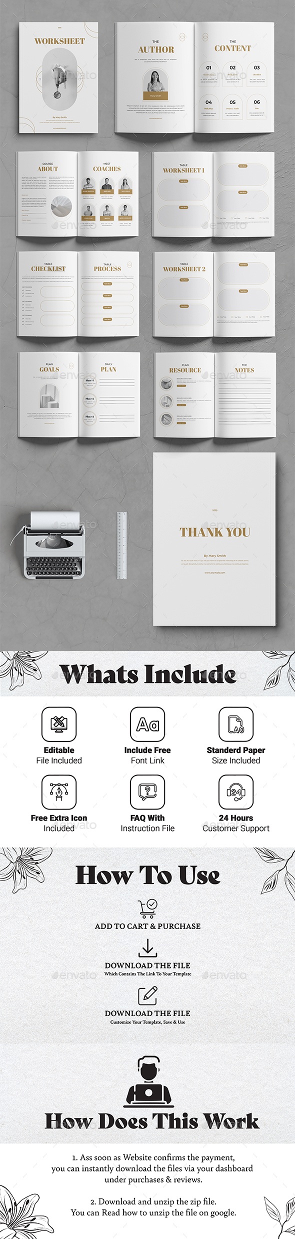 Work Sheet Design Template Layout, Print Templates | GraphicRiver