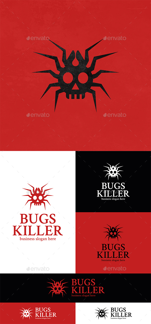 Bugs Killer - Dead Insect Logo, Logo Templates | GraphicRiver