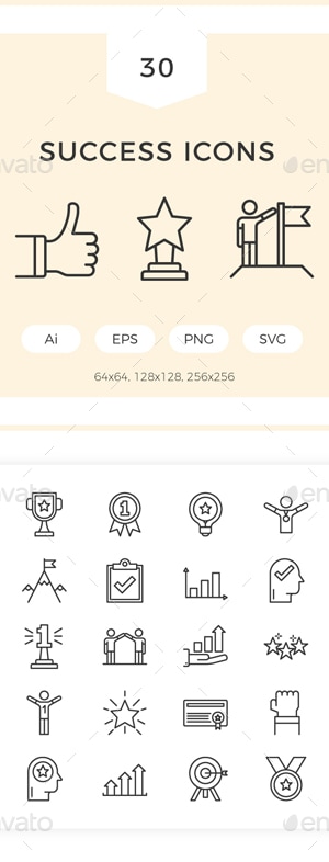 Success Icons, Icons | GraphicRiver