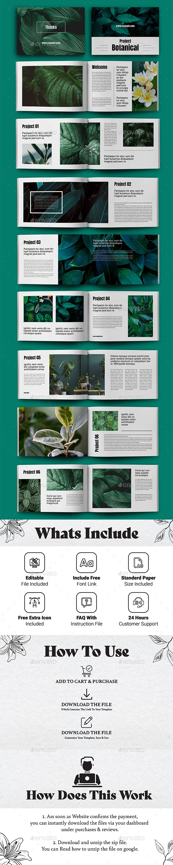 Botanical Magazine Layout, Print Templates | GraphicRiver
