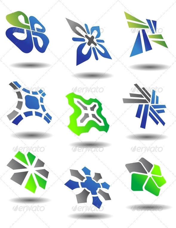 Set of Abstract Symbols, Vectors | GraphicRiver