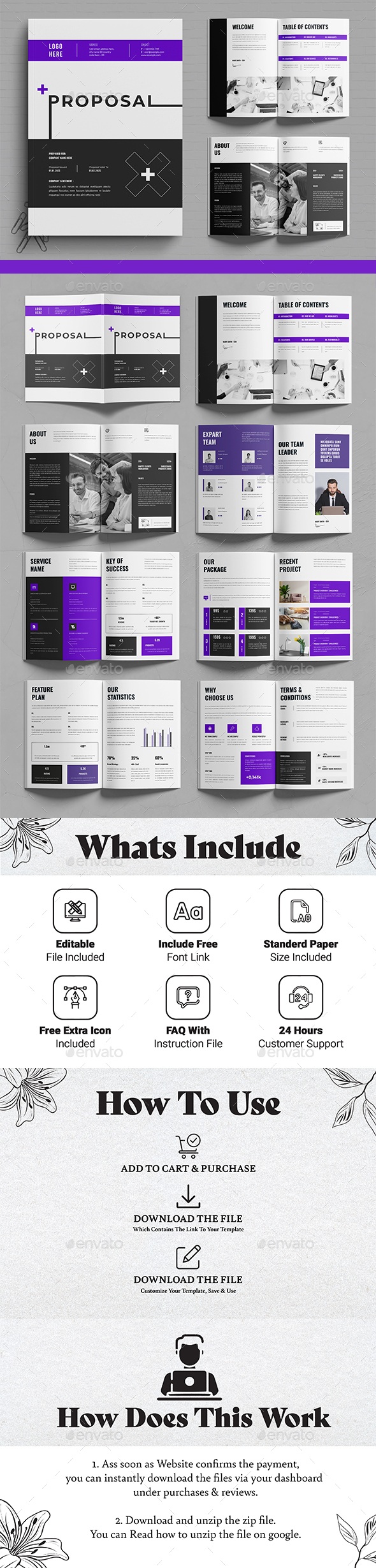 Proposal Layout Template, Print Templates | GraphicRiver