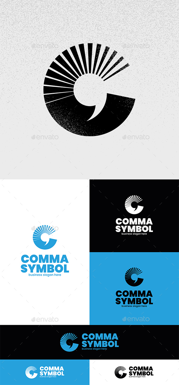 Comma Symbol Letter C Logo, Logo Templates | GraphicRiver