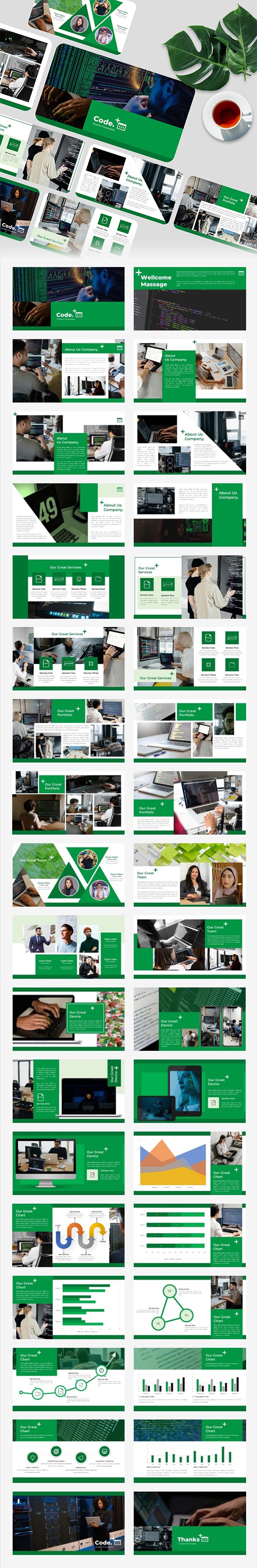 Code - Programming PowerPoint Template, Presentation Templates ...