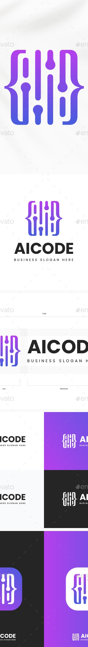 AI Code Logo, Logo Templates | GraphicRiver